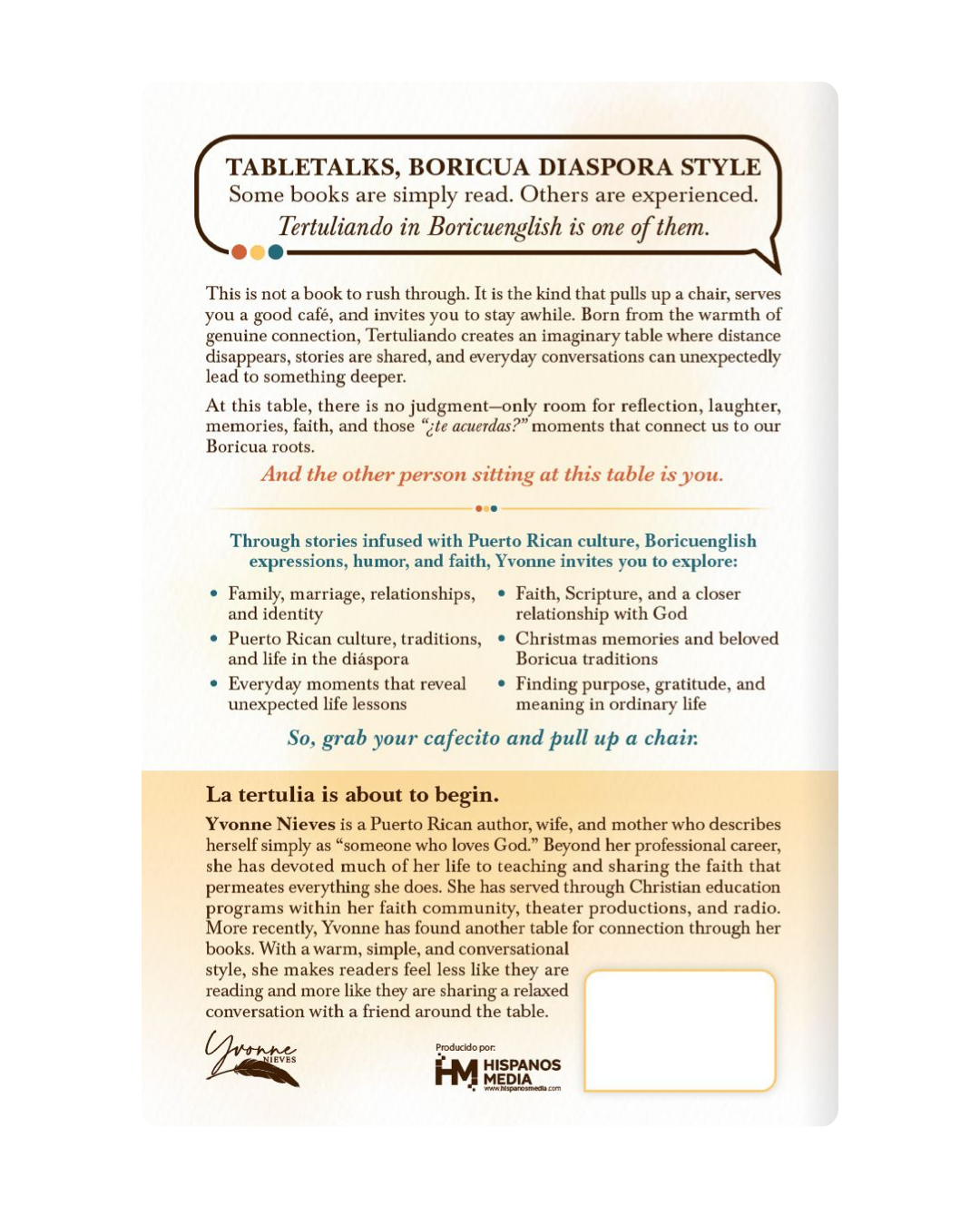 Tertuliando in Boricuenglish - Bringing Back Our People in the Diáspora
